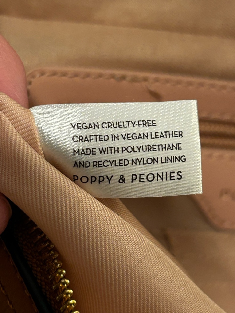Poppy and Peonies Vegan Leather Crossbody Belt Bag - Picture 11 of 15